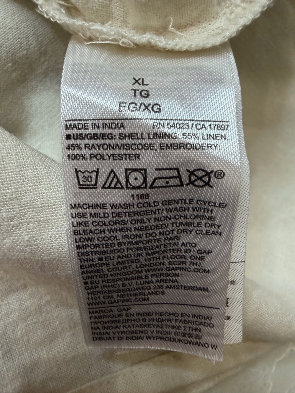 GAP White Mini Skirt with Multicolor Beach Embroidery - Picture 11 of 11